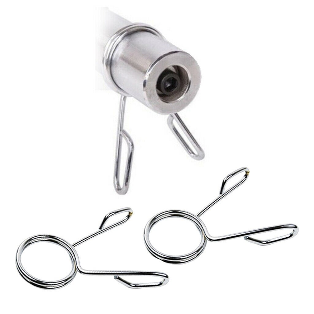 4 stuks olympische 2 inch veerkraag gewichtsstangen clips halterstangklem voor het vervangen van verloren of beschadigde kragen