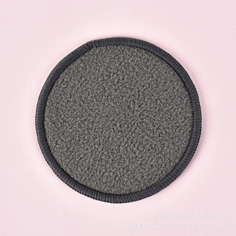 12PCS/SET Reusable Bamboo Fiber Washable Rounds Pads Makeup Removal Pads Cotton Facial Cleansing Face Wipes for Eye Mascara