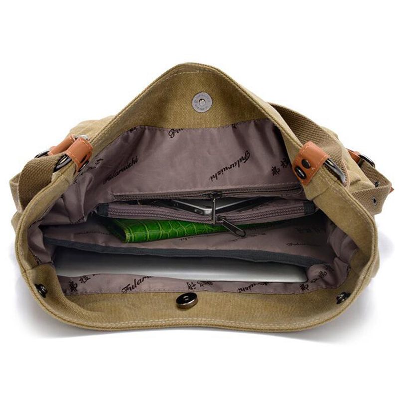 Kvinnlig handväska dam flickor casual canvas handväska axelväska multifunktionell kvinnlig messenger bag  l4-2475