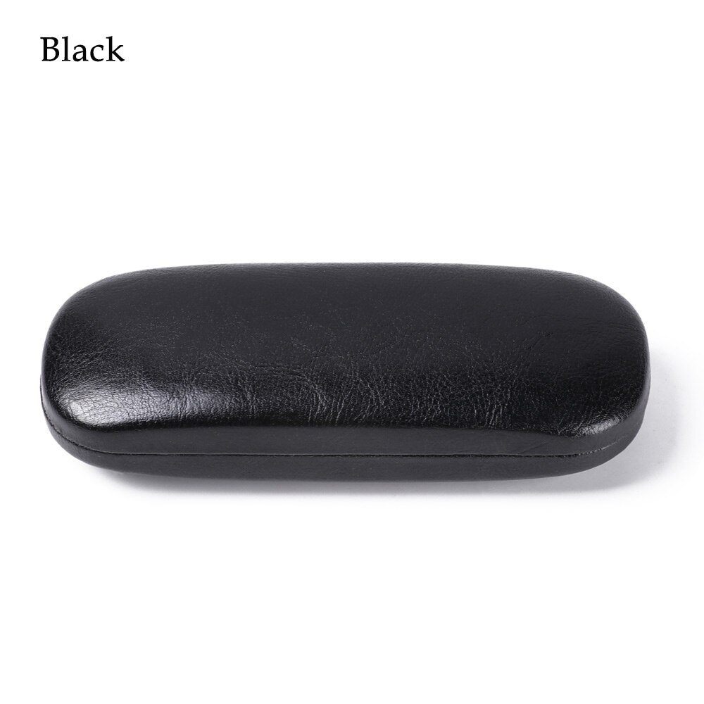 Menn kvinner skinnbrille etui unisex vanntett hardt ramme brille etui lesebriller boks svart brillevesker