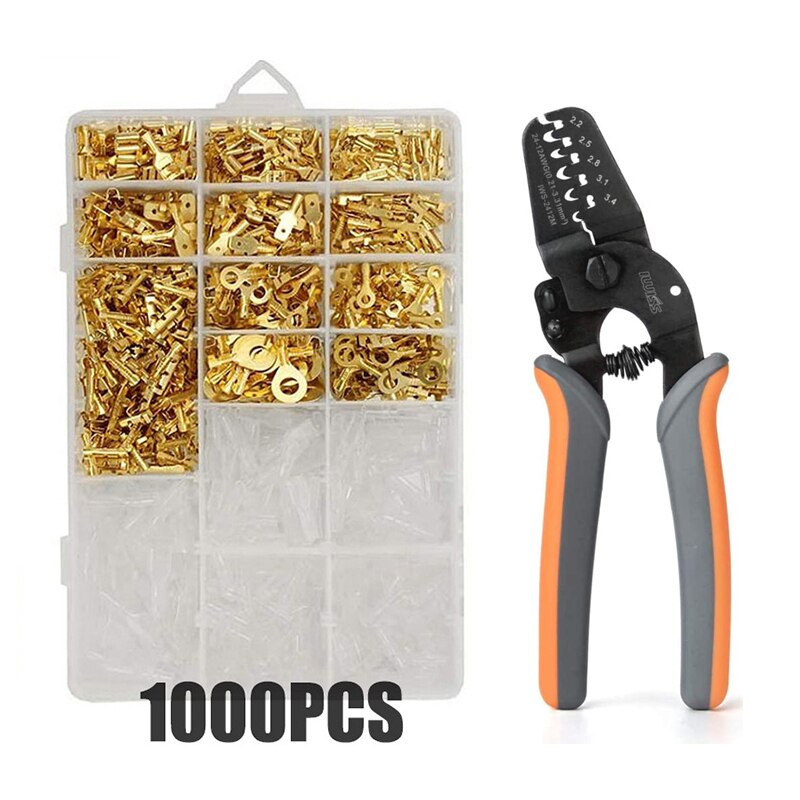 IWS-2412M Krimpen Tang Set 2.8/4.8/6.3Mm Plug Geïs... – Vicedeal