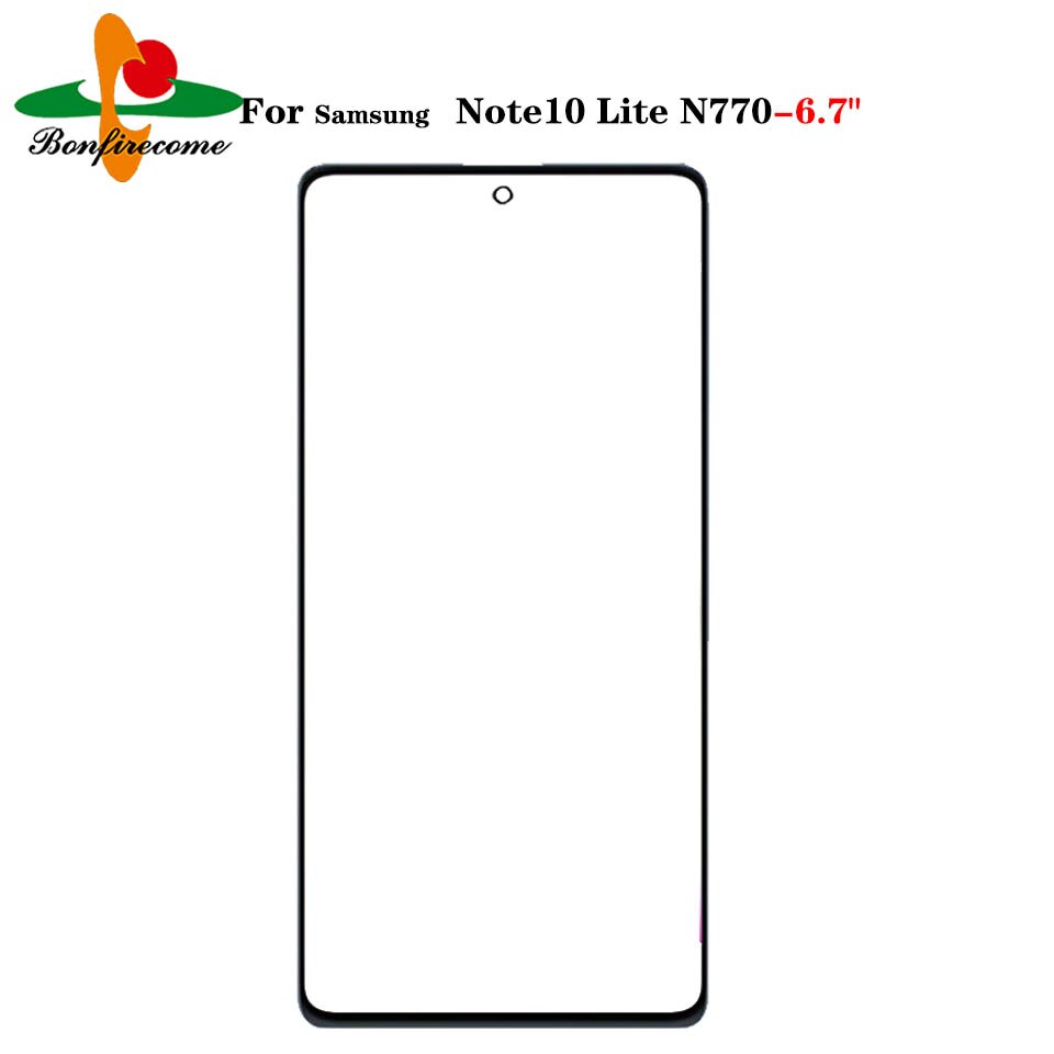 6.7 " note 10 lite erstatnings lcd front touch screen glas udvendig linse til samsung galaxy note 10 lite  n770 sm-n770f
