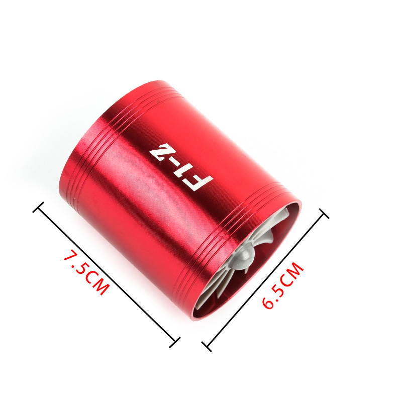 Car Modified Metal Double-sided Turbine F1-Z Air Intake Turbine Engine Turbocharger High Car Modified Accessory