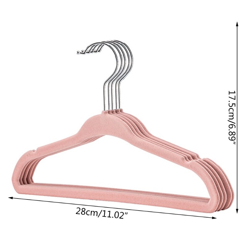 10Pcs Baby Non-Slip Velvet Hangers Space Saving 360 Degree Swivel Hook Flocked Felt Kids Clothes Drying Rack Organizer