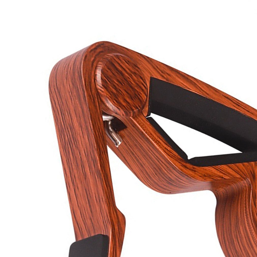 Gitarren-capo, ukulelen-capo, capo aus metall mit tiefer holzmaserung, tonvariationsclip, stimmclip, musikinstrumentenzubehör