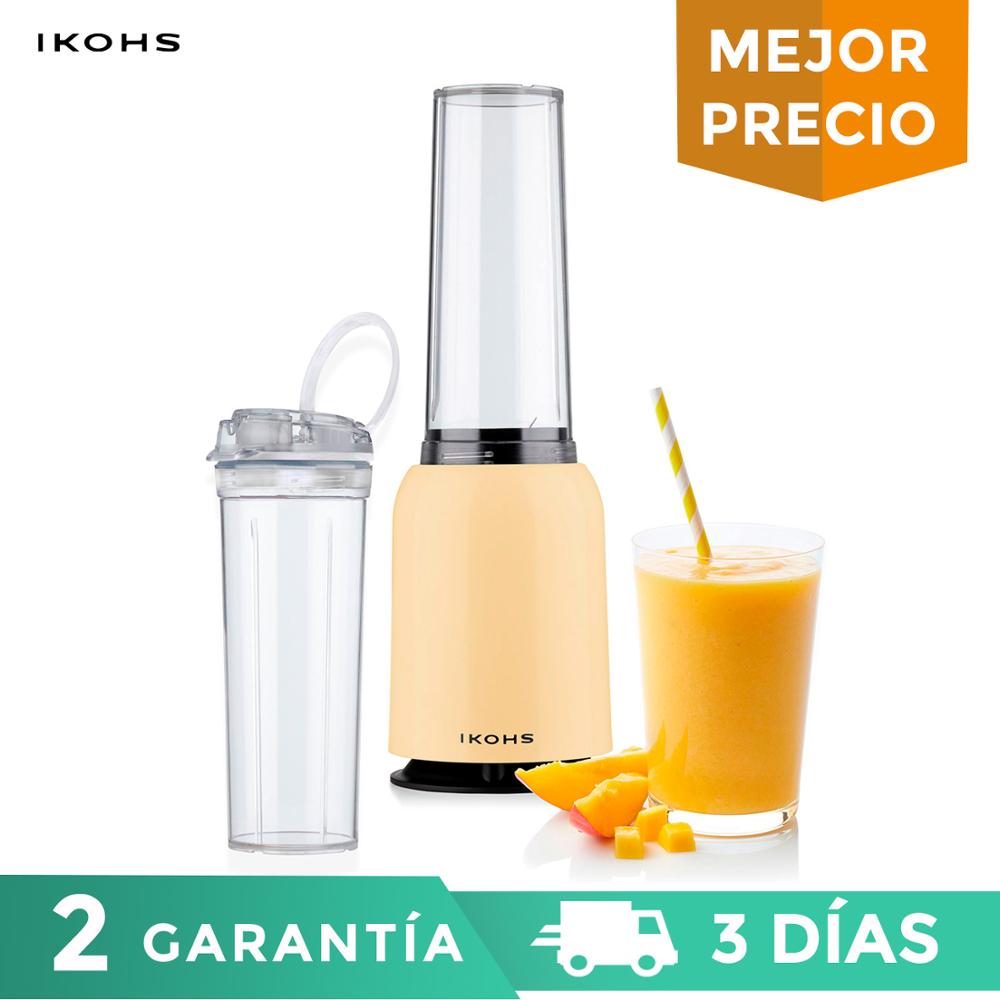 Batidora de vaso MOI SLIM IKOHS Vainilla Beige 400ml 234W batidora de mano compatible con Vegetales Fruta Cítricos Exprimidor de Naranja Electrico Mixer
