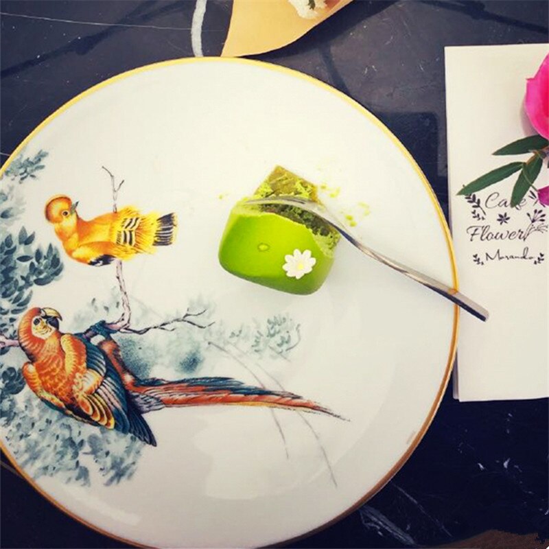 Jungle Luxury Ceramic Steak Western Dinner Plate Porcelain Kitchen Tableware Wedding 8/10 Inches Sales