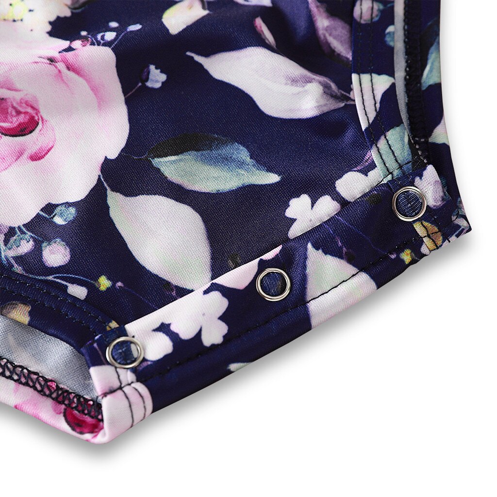 Newborn Accessories Infant Baby Boy Girls Clothes Long Sleeve Print Romper Bodysuit+headband Outfits Romper Baby Clothes