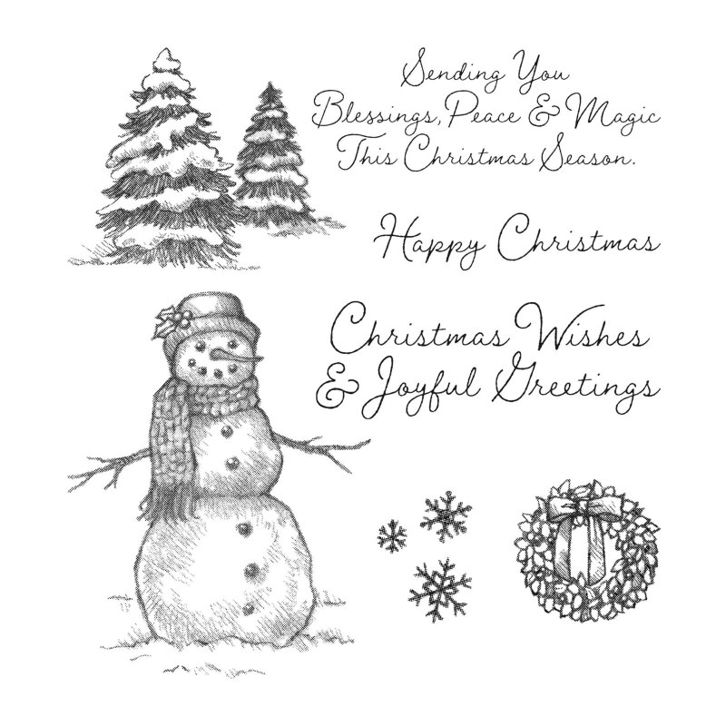 Feliz Navidad silicona sellos transparentes DIY Scrapbooking grabado en relieve para fotos álbum papel decorativo tarjeta arte suministros: 2