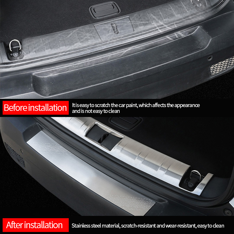 Piastra di protezione per baule auto per jeep rinnegato pedale in acciaio inossidabile accessori decorativi resistenti allo sporco antigraffio