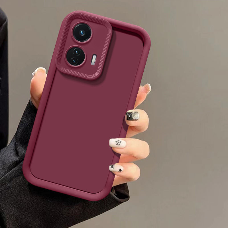 Para Motorola Moto G24 Power Case Motorola Moto G24 Power funda de teléfono protección cámara protección anticaída cubierta suave: Rojo