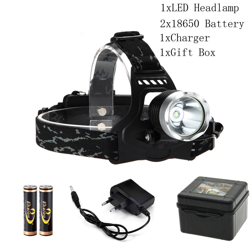 1000 Lumen XM-L T6 LED Koplamp 3 Modus Koplamp koplamp Zaklamp: P2