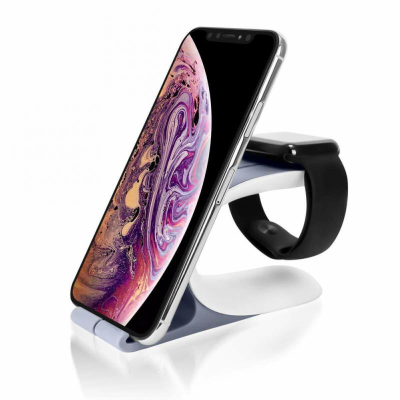 2 In 1 Oplader Houder Opladen Dock Base Mobiele Telefoon Stand Voor Samrt Horloge Opladen Base Mobiele Telefoon Houder Voor iphone Xioami