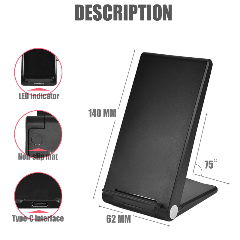 Qi Draadloze Oplader Stand 15W Snel Opladen Voor Huawei Mate 20 Pro Samsung Note 10 Draadloze Lading Pad Voor iphone 11 Pro X Xs Xr