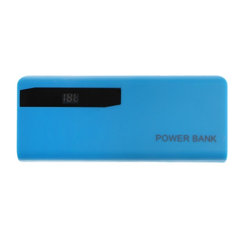 5x 18650 Li-Battery Charger LCD Display DIY Power Bank Case Flashlight External Box Whosale: Blue