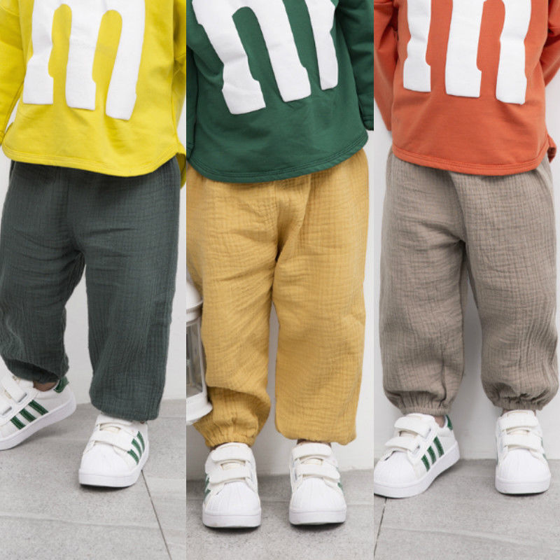 Enfant en bas âge enfants bébé garçon fille Leggings longs pantalon bas pantalons froissés pantalons bébé vêtements