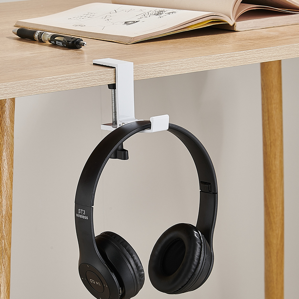 1PC Adjustable Desk Edge Hook Gaming Headset Desk Hanger Backpack Storage Hanging Hook Holder Punch-free Home Office Organizer