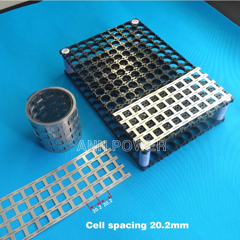 18650 batteria al litio cintura 5P puro nichel batteria agli ioni di nastro nichel Cellulare spaziatura 20.2 millimetri EV batterie sbarre collegare striscia di nichel