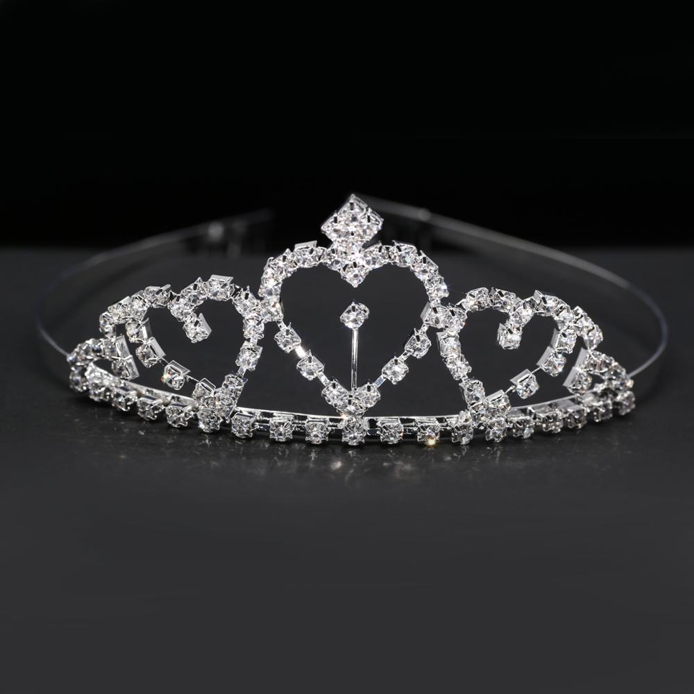 Charmante mariée couronne bandeau diadèmes de mariée argent cristal coiffure fête cérémonie broche couronne cheveux accessoires avec peigne HG05: HG9