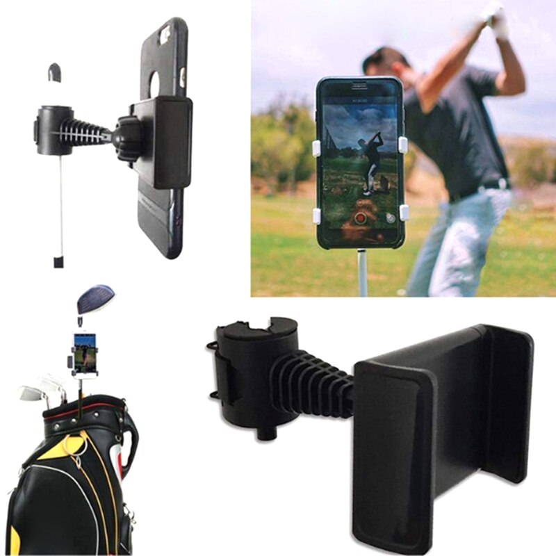 Entraînement au swing de golf, enregistrement vidéo, aides, support de fixation pour téléphone portable, clip pour enregistrement de swing, clip pour selfie, téléphone portable
