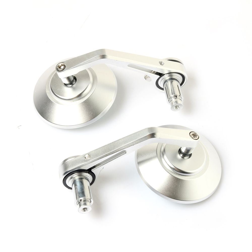 Motorcycle Parts Rearview Mirrors Bar End Retro Rear View Mirror Side Mirrors For Super SOCO TS Lite TSX TC Max Pro Accessories: All silver