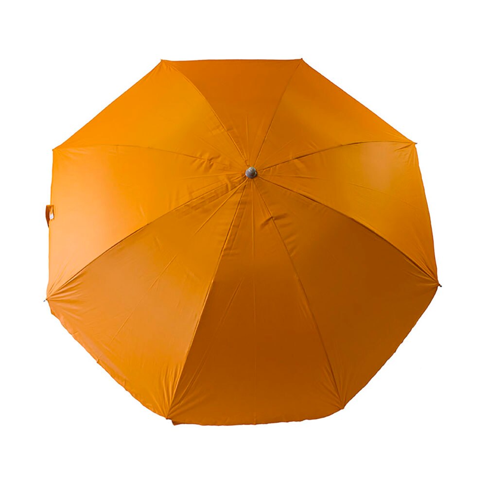 Sombrilla Parasol Playa Fijo 140 Cm Hierro y Nylon Protección UV con Pincho Incluido Funda Incluida: Naranja