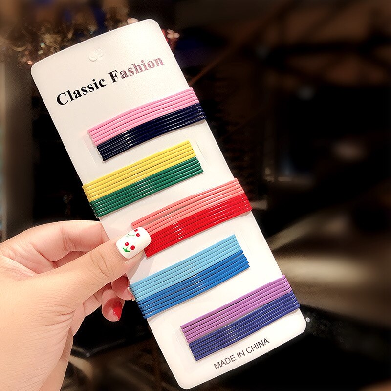 50pcs Headwear For Girls kinds Hairpin 8 Style colorful Children Kid Hair Accessories Hairgrip: 3