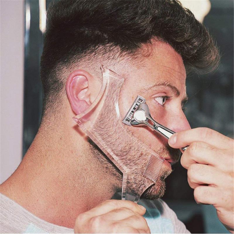 Men's Beard Shaping Styling Template Comb Men's Beards Combs Beauty Tools All-In-One Tool Beard Shaping Tools