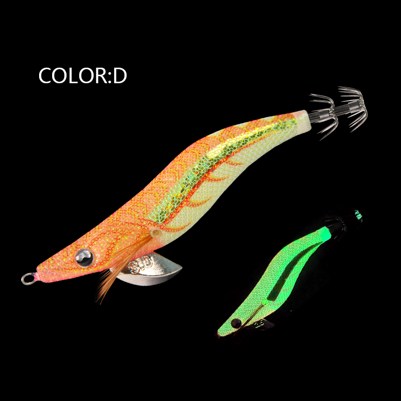 LETOYO 2.5 # 3.0 # 3.5 # Inktvis aas Lichtgevende inktvis Jig Vissen Lokken Kunstaas Voor Webvoet Octopus Inktvis zeevissen lokken: 40 mm / Lichtgrijs