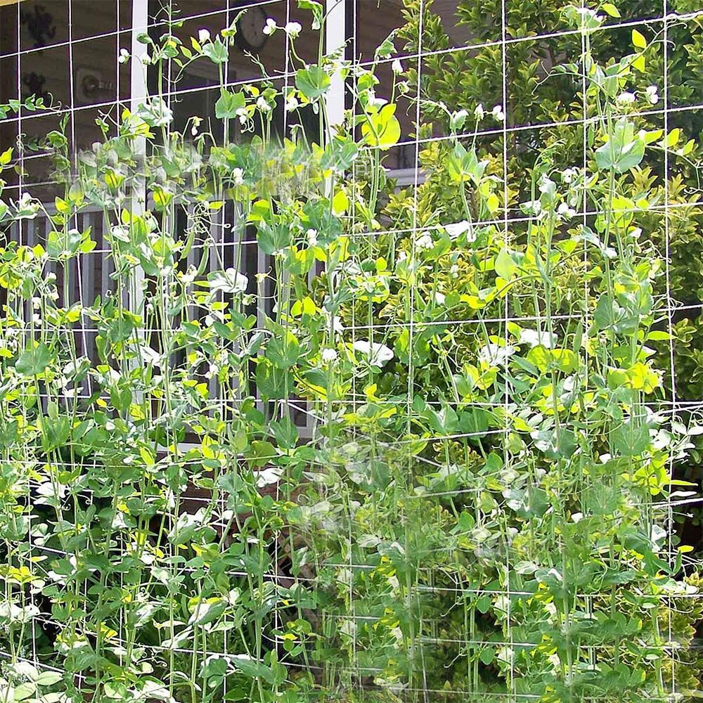 Soporte de malla enrejado para jardín, red de nailon verde para plantas, redes para plantas trepadoras de judías, valla fencerda, red de nailon para jardinería