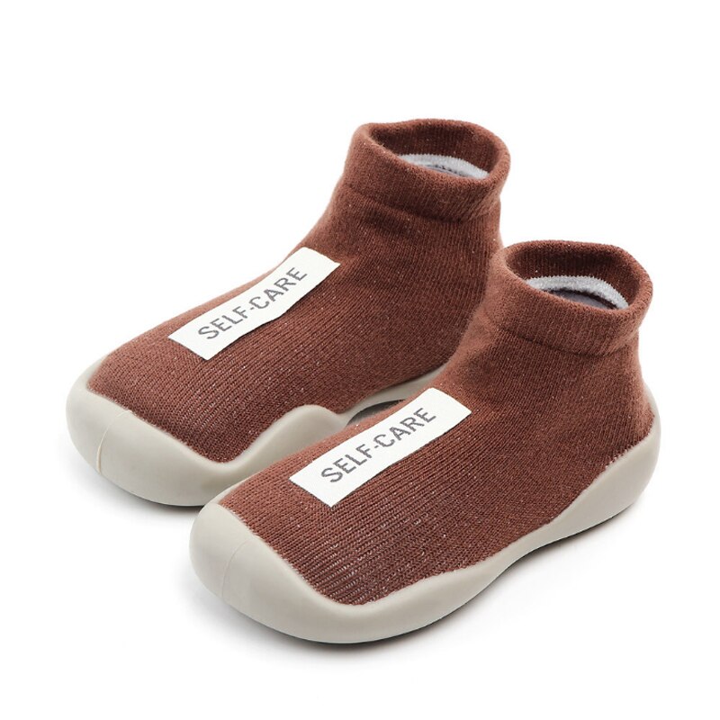 Autumn and Winter Floor Socks Children's Non-slip Baby Floor Shoes Footwear Indoor TPE Soft Rubber Thick-soled Toddler