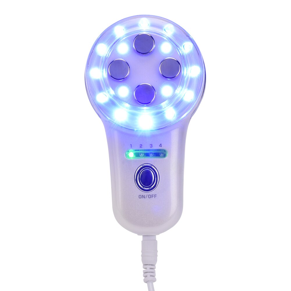 Mini Electric RF Radio Frequency Blue LED Light Photon Therapy EMS Skin Tightening Anti Aging Face Lifting Massage Beauty Device