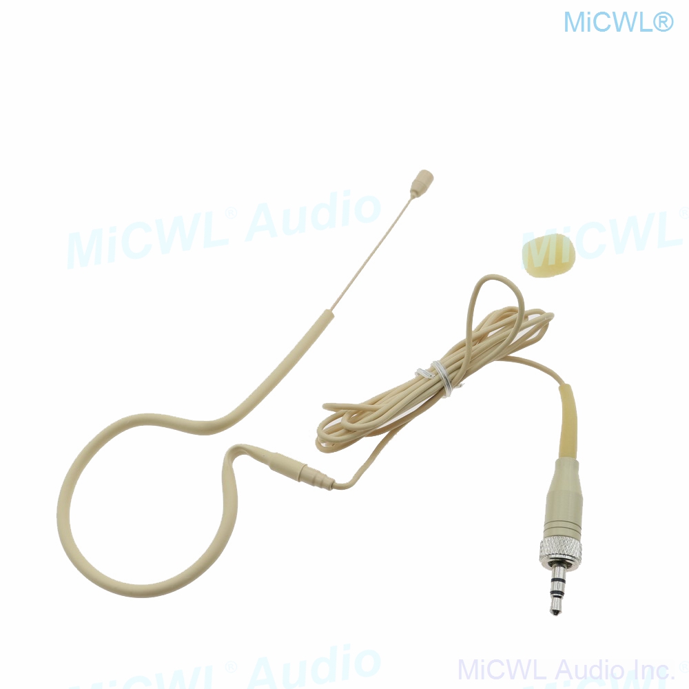 SL HeadMic 1 BE Beige Single earset Hook Headset Microphone For Sennheiser G2 G3 G4 G5 BeltPack 3.5mm Lock