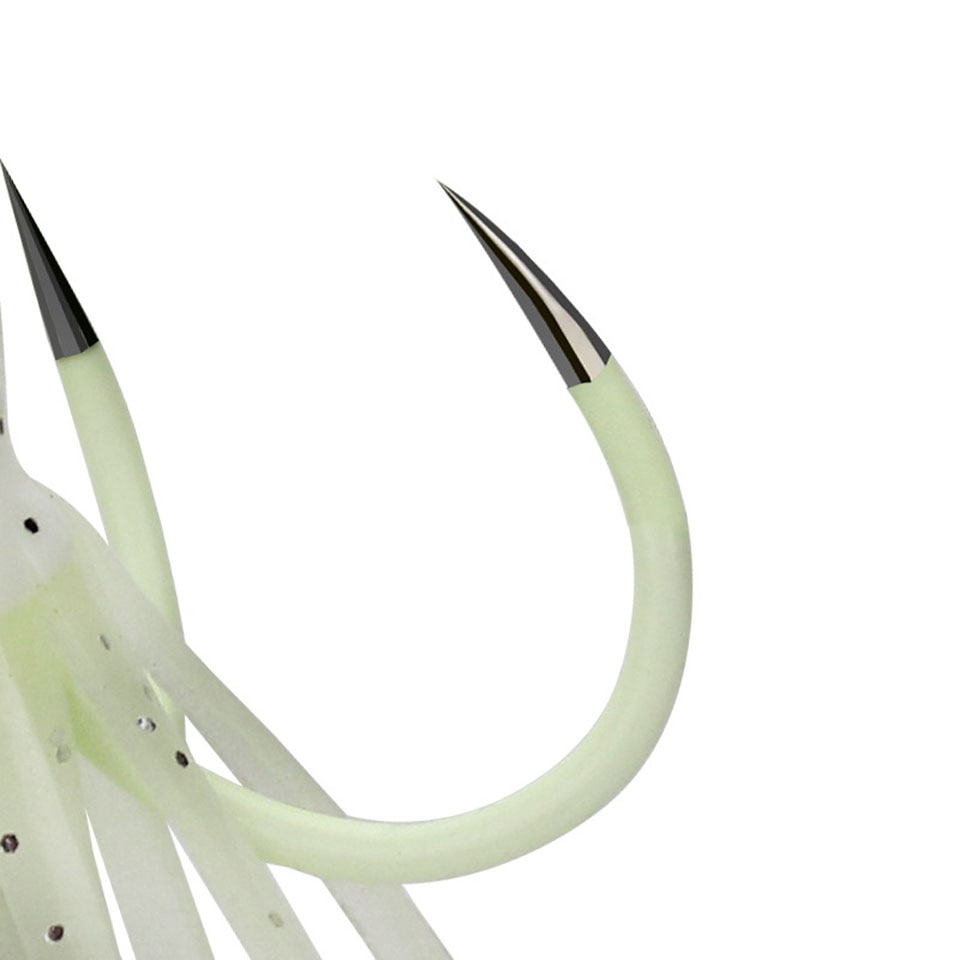 Hoge Carbon Staal Lichtgevende Vissen Jig Head Octopus Vishaken Accessoires Inktvis Vishaken Jig Haak