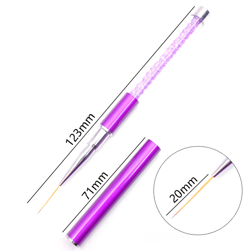 uñas accesorios y herramientas pinceles uñas manicura pincel uñas acrilicas nails Pincel para decoración de uñas, accesorios para manicura, fototerapia, acrílico, UV, extensión de Gel, pintura de revestimiento, 1 ud.