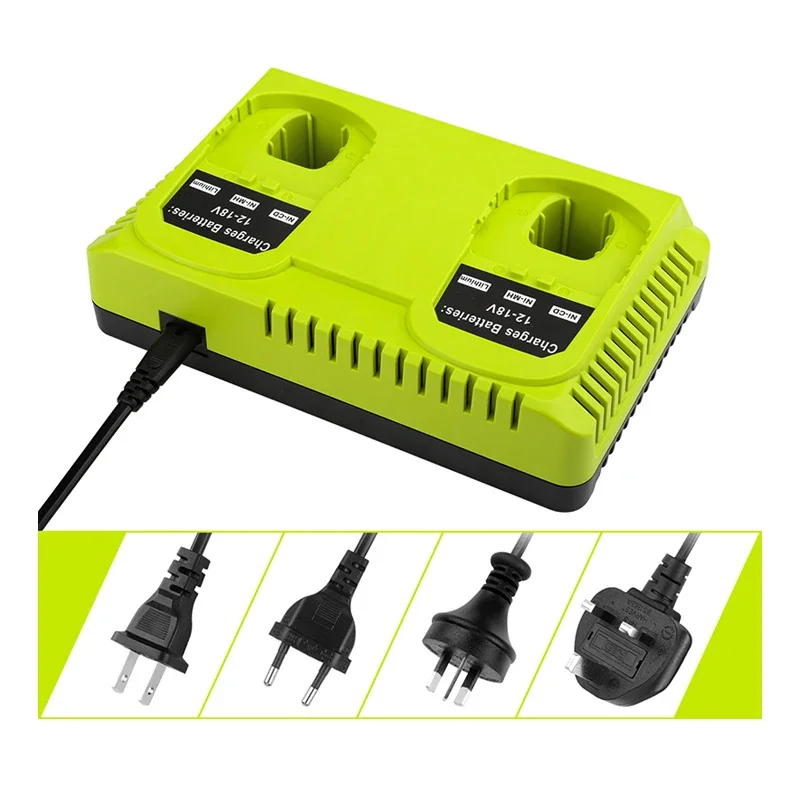 Chargeur P117 pour batterie Ryobi 12V 14.4V 18V Eddie ion Ni-CD Ni-Mh P100 P102 P103 P105 Pknit P108 1400670 P118 Lithium ONE + Serise