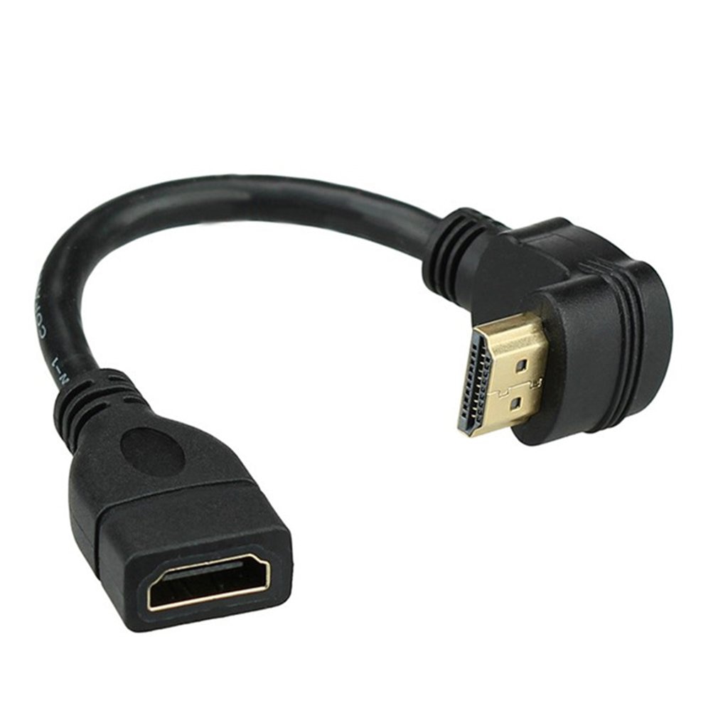 Rechts-winkel Mini HDMI Stecker auf HDMI Buchse Adapter 90 Grad vergoldet Konverter Kabel hoch-Geschwindigkeit HDMI Stecker