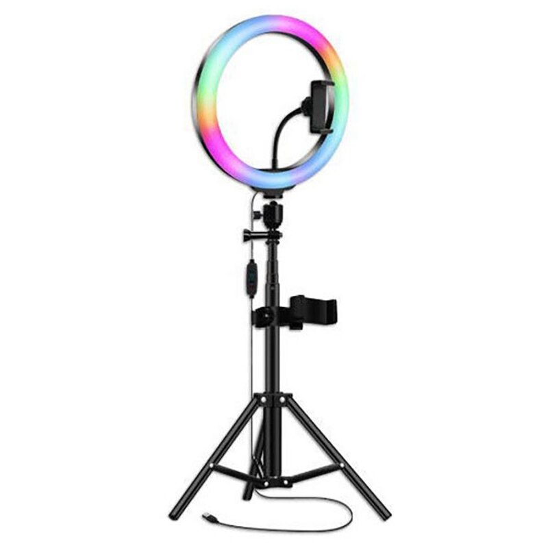 Stöße Tragbare Rgb Ring Licht Mit Stativ 10 Zoll Füllen Licht LED Live Licht praktisch Universal- Selfie Stock: Ursprünglich Titel