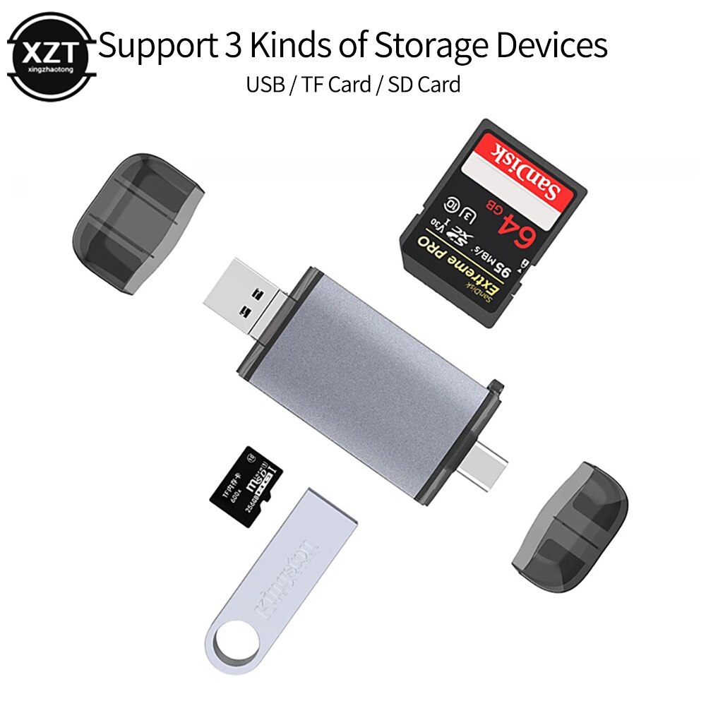 Kartenleser USB 3,0 2-in-1 SD Mikro SD Kartenleser für Computer PC Clever Kartenleser speicher Karte Adapter TF SD Kartenleser