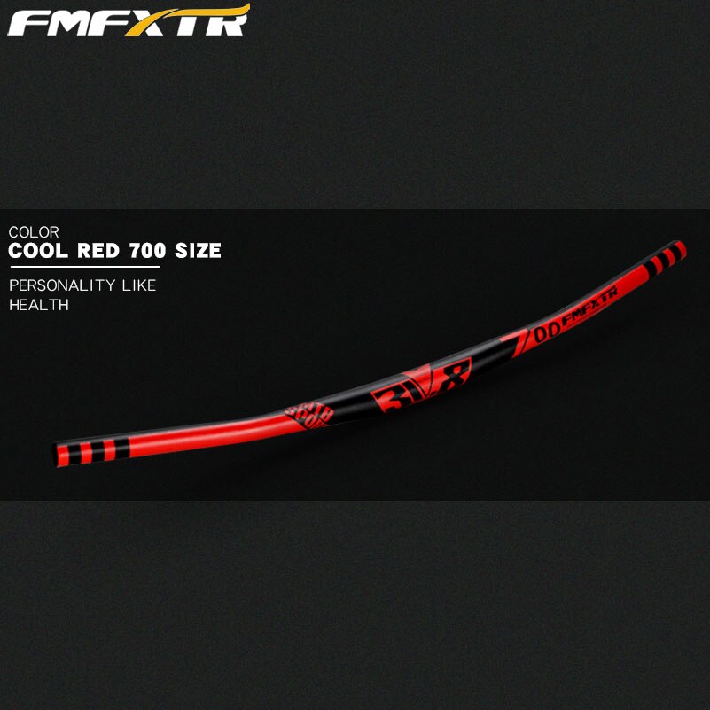 Aluminiumlegering fietsstuur mtb xm dh downhill racefiets stuur stijging stuur 10 graden backsweep 31.8*720/780mm: 700mm rode