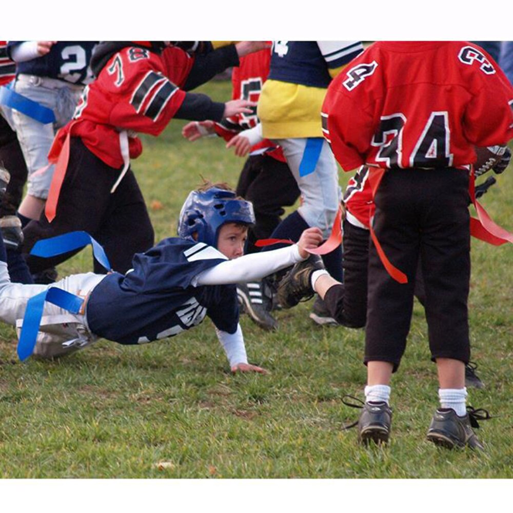 2pcs Adults American Football Waist Belt Flag Rugby Game Streamer Accessories for Touch Games Practices Training (White Waist Be