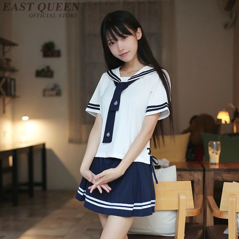 Koreanische schuluniform für mädchen schule Outfits Seemann weibliche Schüler kleid Koreanische schuluniform FF1040: 3 / L