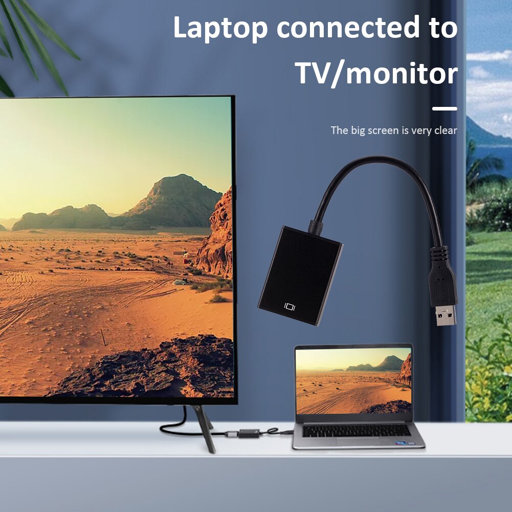 Usb 3.0 Naar 1080P Hd Hdmi-Compatibel Video Kabel Adapter Converter Externe Grafische Kaart Voor Windows 8 7
