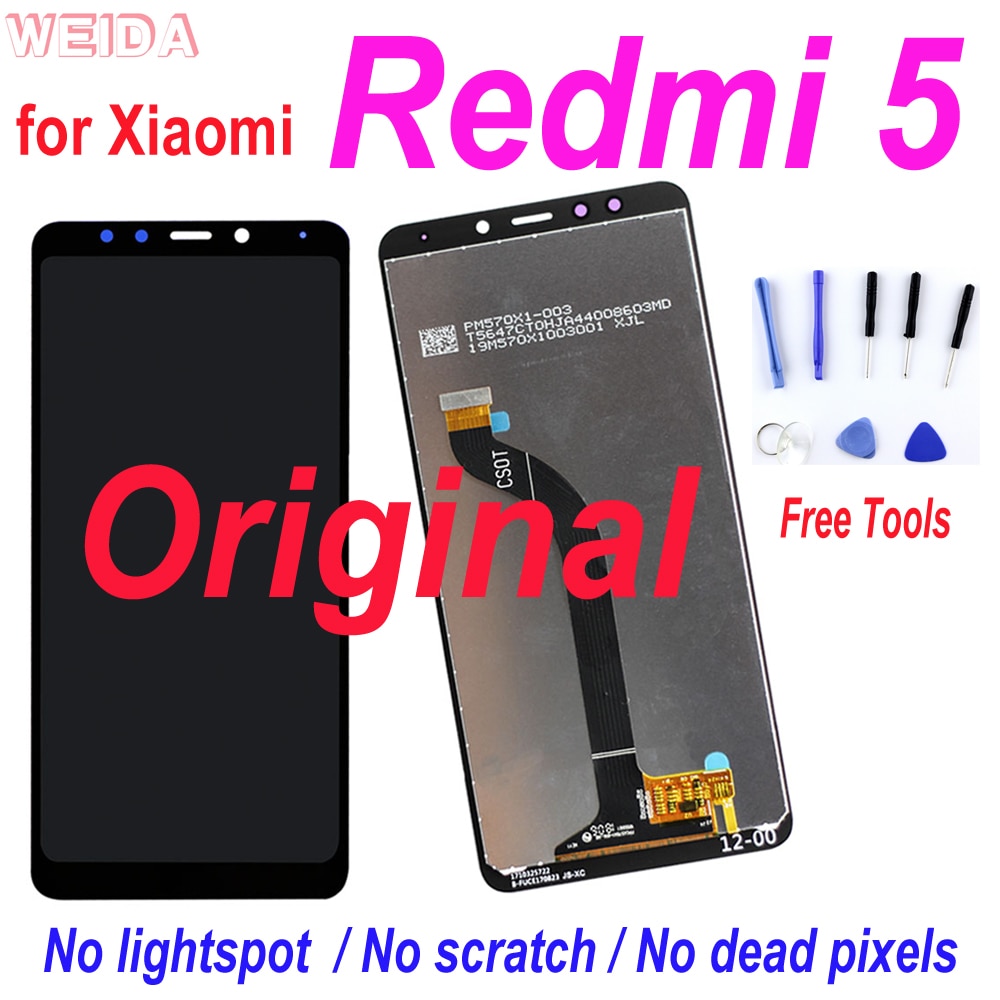 5.7 "Original LCD für Xiaomi Redmi 5 LCD Anzeige Touchscreen Digitizer Montage Ersatz für Redmi 5 LCD MDG1 MDTI MDI1