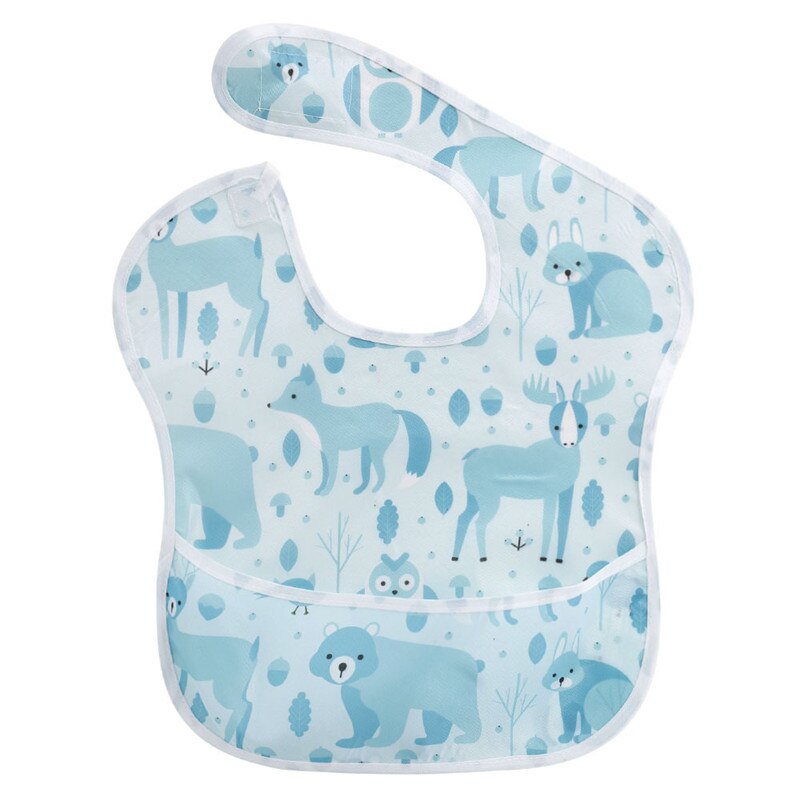 Lente En Zomer Waterdicht Slabbetje Polyester Tpu Coating Voeden Bib Wasbare Baby Bib, Baby Voedsel Catcher: 0016