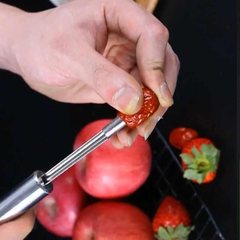 Stainless Steel Apple Corer Fruit Core Remover Apple Pear Core Seeder Slicer Knife Kitchen Gadgets Fruit Tools sawtooth knife