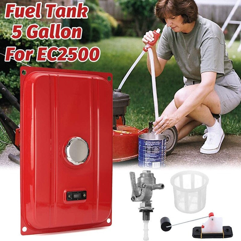 Universal 5/7 Gallon Generator Gas Secondary Fuel Tank Valve Chrome Cap Engine