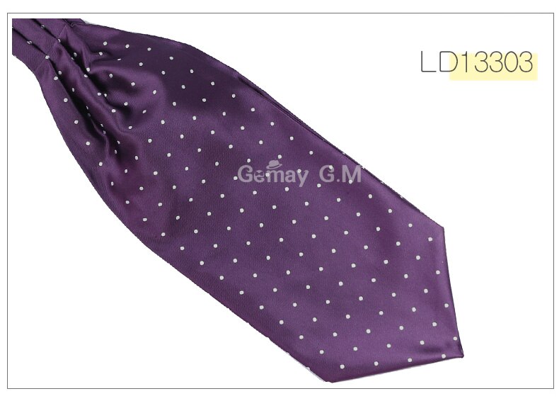 Ascot Cravate Cravate De Luxe Mens points Cou Cravate Cravate pour les Hommes De Mariage Cravates: LD13303