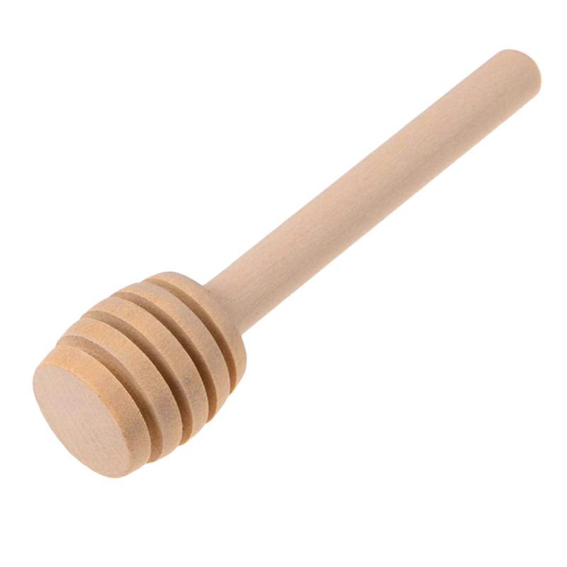 Mini honungssked av trä honungssked omrörare för honungsburk miljövänliga tillbehör tillbehör för mixerstavar med långt handtag
