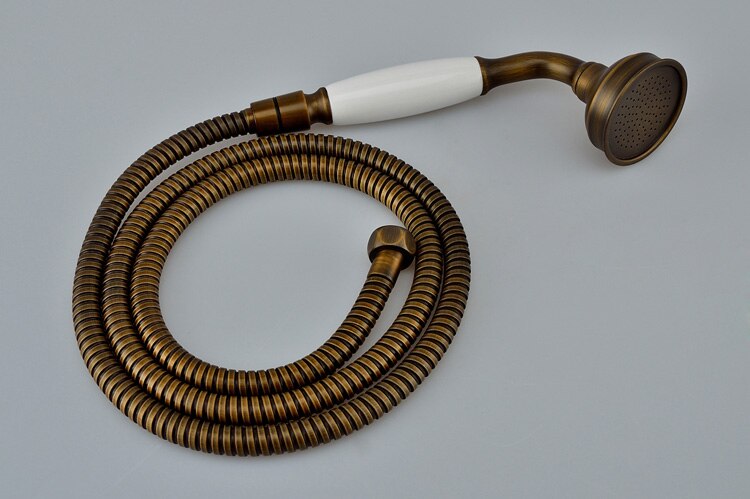 Antik bronze messing håndholdt bruser til bruserarmatur klassisk desgin udskiftning brusersprøjte: Brusebad og slange